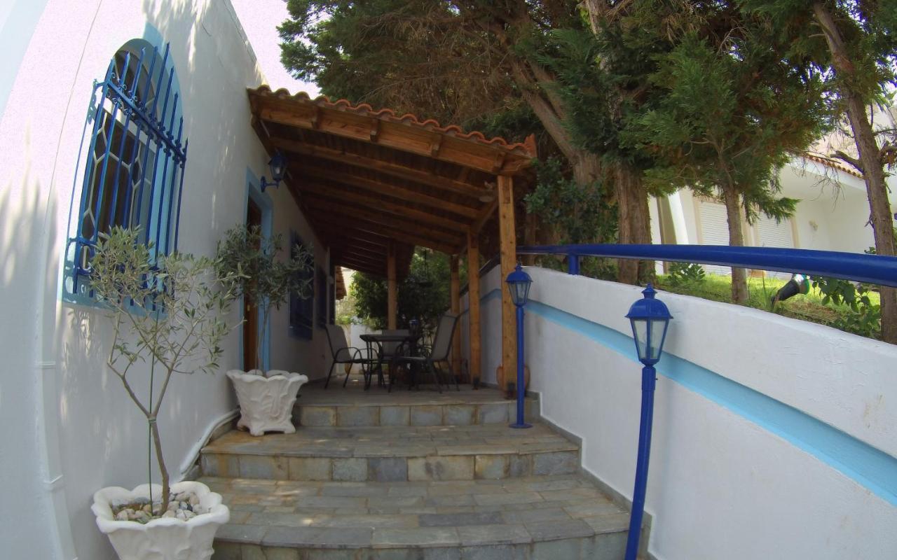 Blue & White Maisonette Over The Sea Near Sounio Sounion Esterno foto